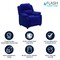 Flash Furniture Kids Recliner, 26" to 39" x 28", Upholstery Color: Blue, Weight Capacity: 90 lb. BT-7985-KID-MIC-BLUE-GG - alternate 2